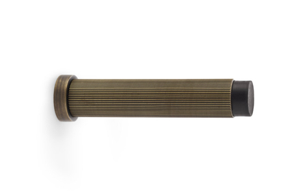 View Alexander & Wilks Reeded Projection Door Stop - Antique Brass offered by HiF Kitchens