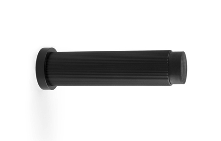 View Alexander & Wilks Reeded Projection Door Stop - Black offered by HiF Kitchens