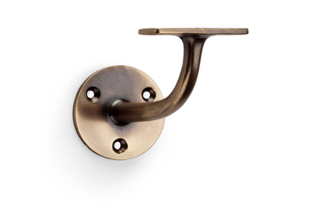 View Alexander & Wilks Architectural Handrail Bracket - Antique Brass offered by HiF Kitchens