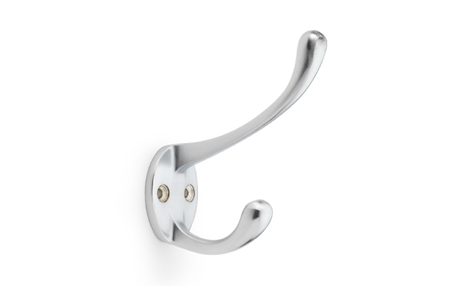 View Alexander & Wilks Victorian Hat and Coat Hook - Satin Chrome offered by HiF Kitchens