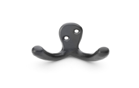 View Alexander & Wilks Victorian Double Robe Hook - Black offered by HiF Kitchens