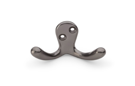 View Alexander & Wilks Victorian Double Robe Hook - Dark Bronze offered by HiF Kitchens