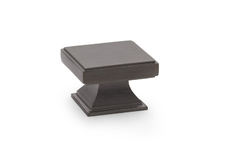 Added Alexander & Wilks Jesper Square Cupboard Knob - Dark Bronze PVD To Basket