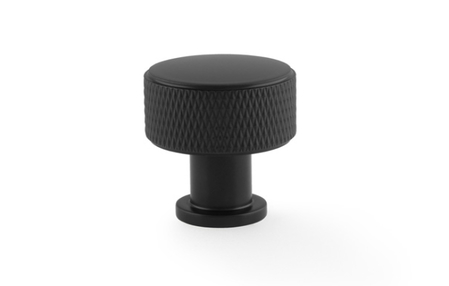 View Alexander & Wilks Lucia Knurled Cupboard Knob - Black - 29mm offered by HiF Kitchens