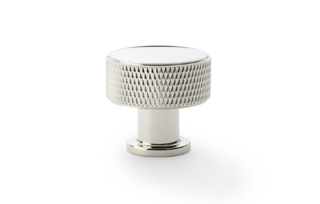 Added Alexander & Wilks Lucia Knurled Cupboard Knob - Polished Nickel - 29mm To Basket