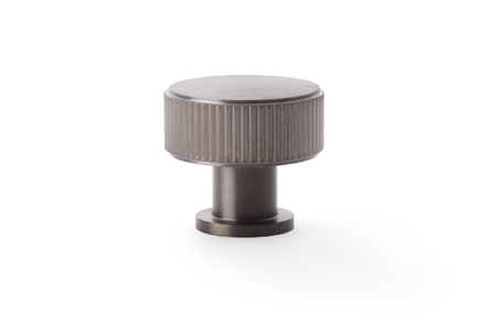 View Alexander & Wilks Lucia Reeded Cupboard Knob - Dark Bronze PVD - 29mm offered by HiF Kitchens