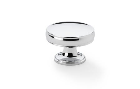 View Alexander & Wilks Lynd Cupboard Knob - Polished Chrome - 32mm offered by HiF Kitchens