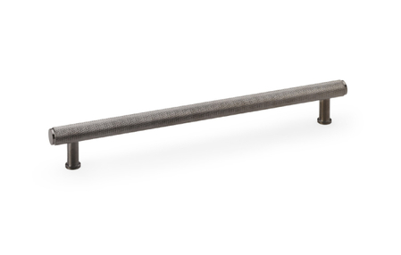 View Alexander & Wilks Crispin Knurled T-bar Cupboard Pull Handle - Dark Bronze PVD - Centres 224mm offered by HiF Kitchens