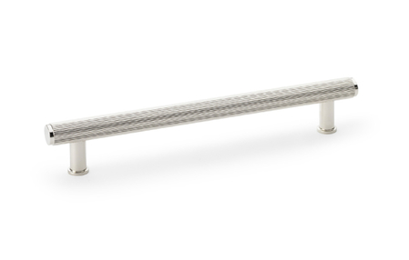 View Alexander & Wilks Crispin Reeded T-bar Cupboard Pull Handle - Polished Nickel - 160mm offered by HiF Kitchens