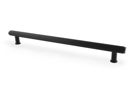 Added Alexander & Wilks Crispin Reeded T-bar Cupboard Pull Handle - Black - 224mm To Basket