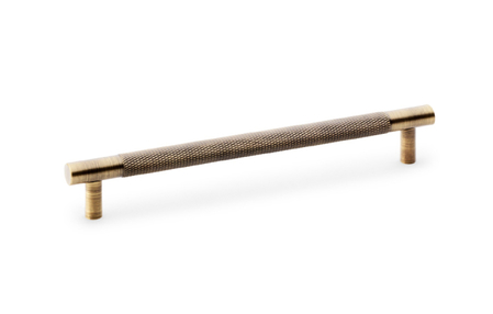 View Alexander & Wilks Brunel Knurled T-Bar Cupboard Handle - Antique Brass - Centres 160mm offered by HiF Kitchens