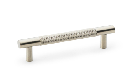 View Alexander & Wilks Brunel Knurled T-Bar Cupboard Handle - Satin Nickel - Centres 96mm offered by HiF Kitchens