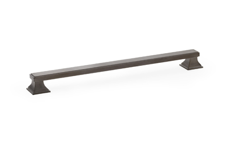 View Alexander & Wilks Jesper Square Cabinet Pull Handle - Dark Bronze PVD - Centres 224mm offered by HiF Kitchens