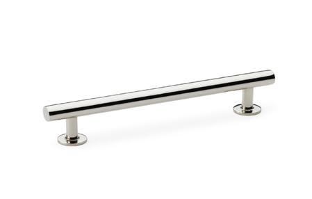 View Alexander & Wilks Round T-Bar Cabinet Pull Handle - Polished Nickel - Centres 128mm offered by HiF Kitchens