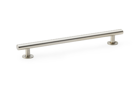 Added Alexander & Wilks Round T-Bar Cabinet Pull Handle - Satin Nickel - Centres 160mm To Basket