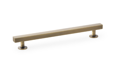 View Alexander & Wilks Square T-Bar Cabinet Pull Handle - Antique Brass - Centres 160mm offered by HiF Kitchens