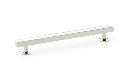 Added Alexander & Wilks Square T-Bar Cabinet Pull Handle - Polished Nickel - Centres 160mm To Basket