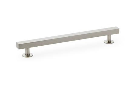 Added Alexander & Wilks Square T-Bar Cabinet Pull Handle - Satin Nickel - Centres 160mm To Basket