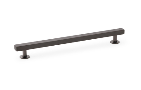 Added Alexander & Wilks Square T-Bar Cabinet Pull Handle - Dark Bronze - Centres 192mm To Basket