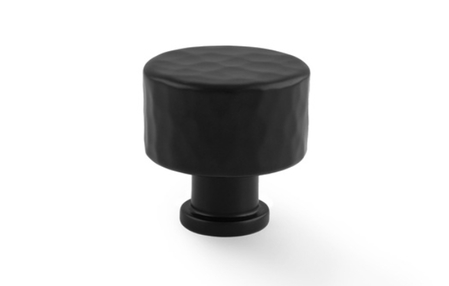 View Alexander & Wilks Leila - Hammered Cupboard Knob - Black - 30mm offered by HiF Kitchens