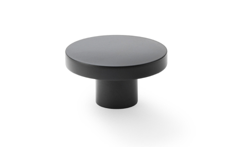 View Alexander & Wilks Hanover Plain Cupboard Knob - Black - Knob 38mm offered by HiF Kitchens