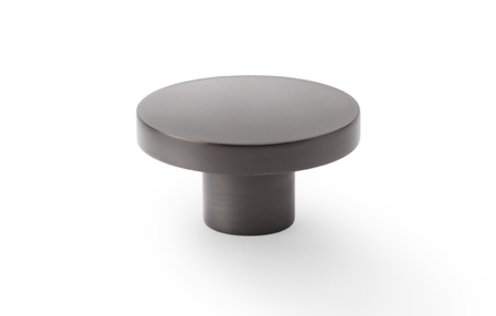 View Alexander & Wilks Hanover Plain Cupboard Knob - Dark Bronze - Knob 38mm offered by HiF Kitchens