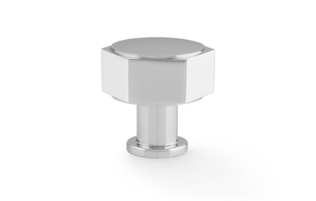 Added Alexander & Wilks Vesper Hex Cabinet Knob - Polished Chrome To Basket