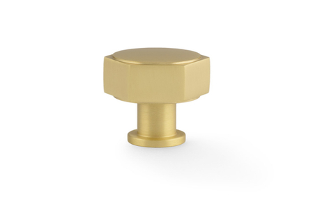 Added Alexander & Wilks Vesper Hex Cabinet Knob - Satin Brass To Basket