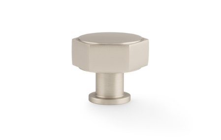 View Alexander & Wilks Vesper Hex Cabinet Knob - Satin Nickel offered by HiF Kitchens