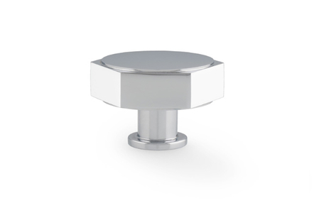 View Alexander & Wilks Vesper Hex Cabinet Knob - Polished Chrome offered by HiF Kitchens