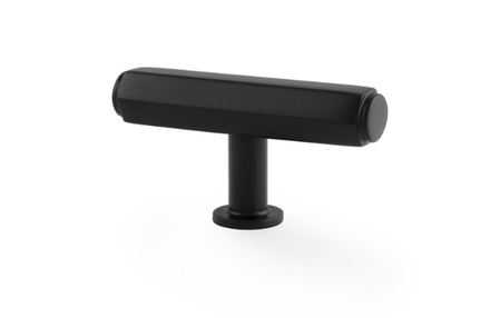 View Alexander and Wilks Vesper Hex T-Bar Cabinet Knob - Black offered by HiF Kitchens