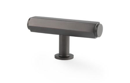 View Alexander and Wilks Vesper Hex T-Bar Cabinet Knob - Dark Bronze offered by HiF Kitchens