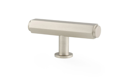 View Alexander and Wilks Vesper Hex T-Bar Cabinet Knob - Satin Nickel offered by HiF Kitchens