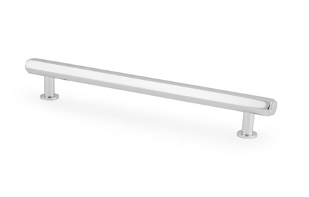 View Vesper Hex T-Bar Cabinet Pull-Polished Chrome-128mm C/C offered by HiF Kitchens