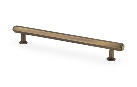 View Vesper Hex T-Bar Cabinet Pull-Antique Brass-160mm C/C offered by HiF Kitchens