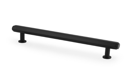 View Vesper Hex T-Bar Cabinet Pull-Black-160mm C/C offered by HiF Kitchens