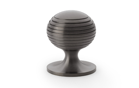 Added Alexander & Wilks Caesar Cupboard Knob on Round Rose - Dark Bronze PVD - 38mm To Basket