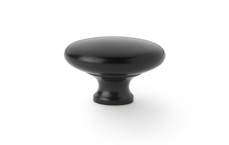 View Alexander & Wilks Wade Round Cupboard Knob - Black - 38mm offered by HiF Kitchens