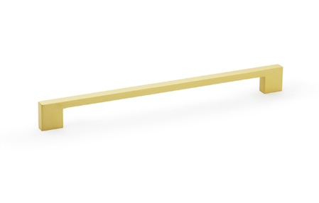 Added Alexander & Wilks Marco Cupboard Pull Handle - Satin Brass - 224mm To Basket