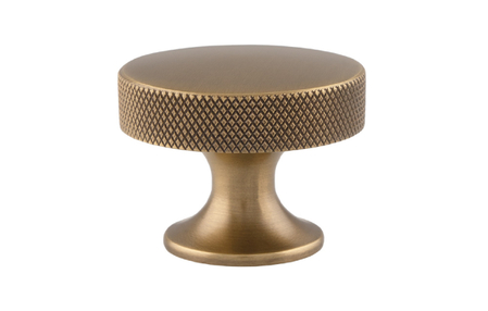 View Alexander & Wilks Berlin Cupboard Knob - Antique Brass - 38mm offered by HiF Kitchens
