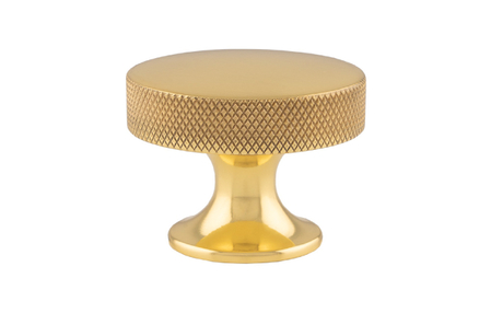 View Alexander & Wilks Berlin Cupboard Knob - Polished Brass - 38mm offered by HiF Kitchens