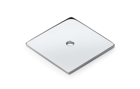 View Alexander & Wilks Quantock Square Backplate - Polished Chrome offered by HiF Kitchens