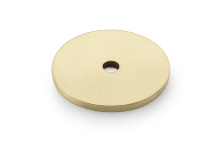 View Alexander & Wilks Circular Backplate - Satin Brass - Diameter 30mm offered by HiF Kitchens