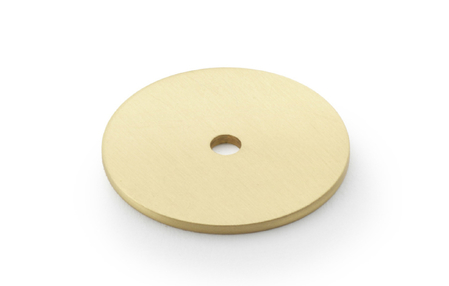 View Alexander & Wilks Circular Backplate - Satin Brass - Diameter 35mm offered by HiF Kitchens