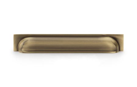 View Quantock Cup Pull Handle - Antique Brass - Centres 203mm offered by HiF Kitchens