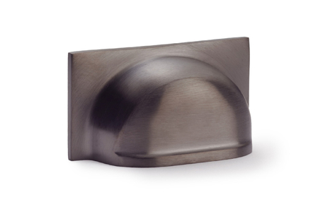 View Alexander & Wilks Quantock Cup Pull Handle - Dark Bronze PVD - Centres 40mm offered by HiF Kitchens