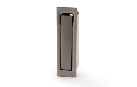 View Alexander & Wilks Square Sliding Door Edge Pull - Dark Bronze PVD offered by HiF Kitchens