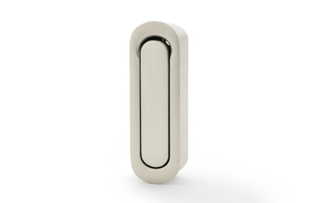 View Alexander & Wilks Radius Sliding Door Edge Pull - Satin Nickel offered by HiF Kitchens