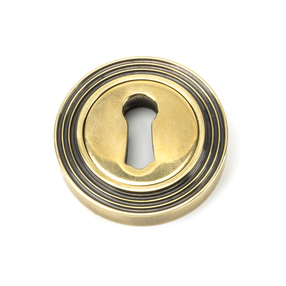 View 45685 - Aged Brass Round Escutcheon (Beehive) FTA offered by HiF Kitchens
