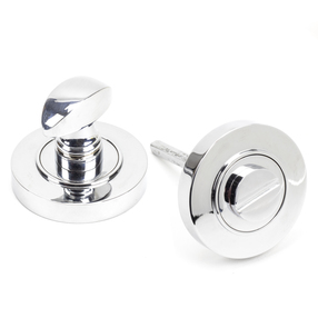 View 45735 - Polished Chrome Round Thumbturn Set (Plain) - FTA offered by HiF Kitchens